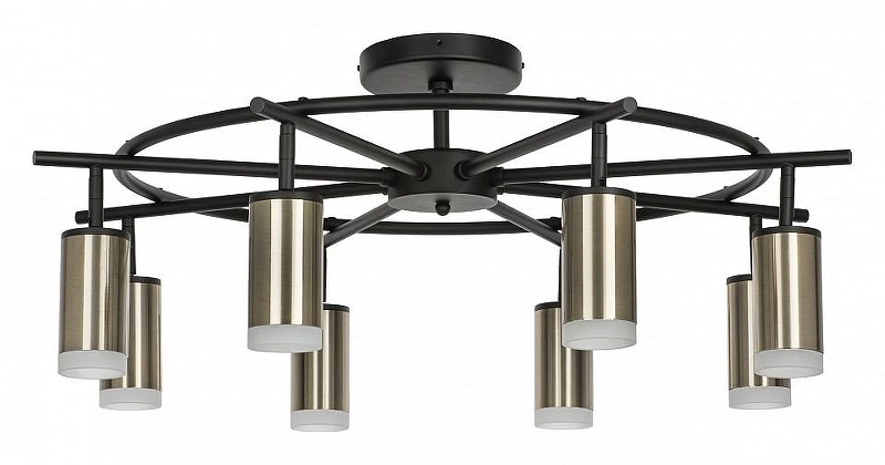 Люстра на штанге Lightstar Rullo LR7183180 цвет плафона/подвески Бронза, цвет арматуры Черный