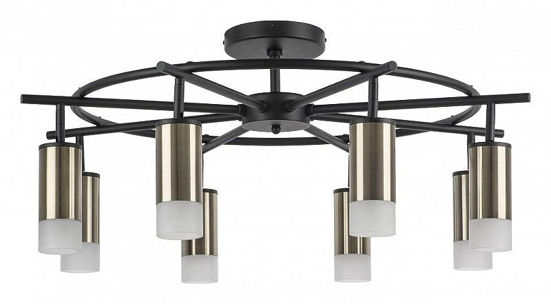 Люстра на штанге Lightstar Rullo LR7183181 цвет плафона/подвески Бронза, цвет арматуры Черный