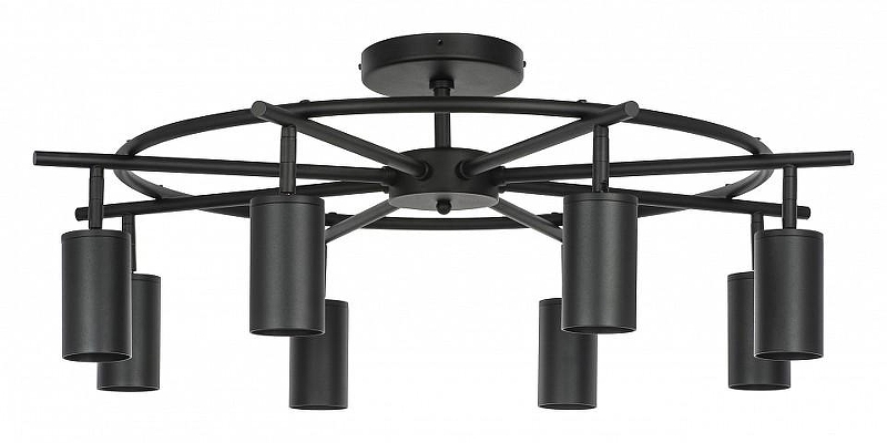 Люстра на штанге Lightstar Rullo LR718378 цвет плафона/подвески Черный, цвет арматуры Черный