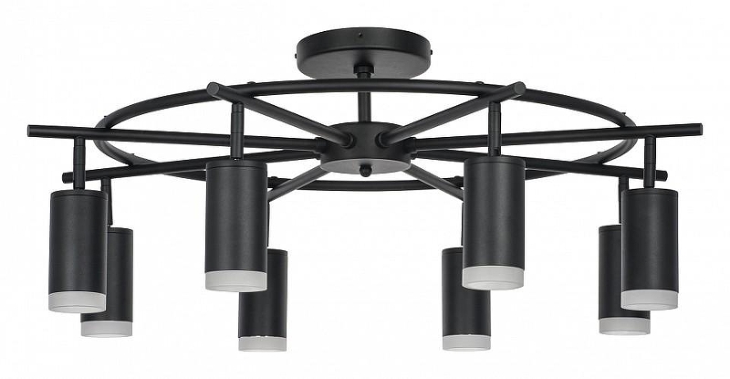 Люстра на штанге Lightstar Rullo LR7183780 цвет плафона/подвески Прозрачный, Хром, цвет арматуры Черный