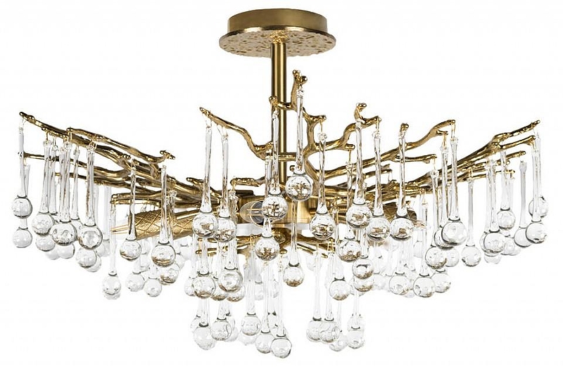 Люстра на штанге Loft it Coral 10351/600C AB цвет плафона/подвески Прозрачный, цвет арматуры Бронза