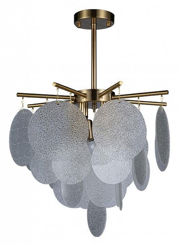 Люстра на штанге Loft it Frost 10022/400 цвет плафона/подвески Прозрачный, цвет арматуры Латунь