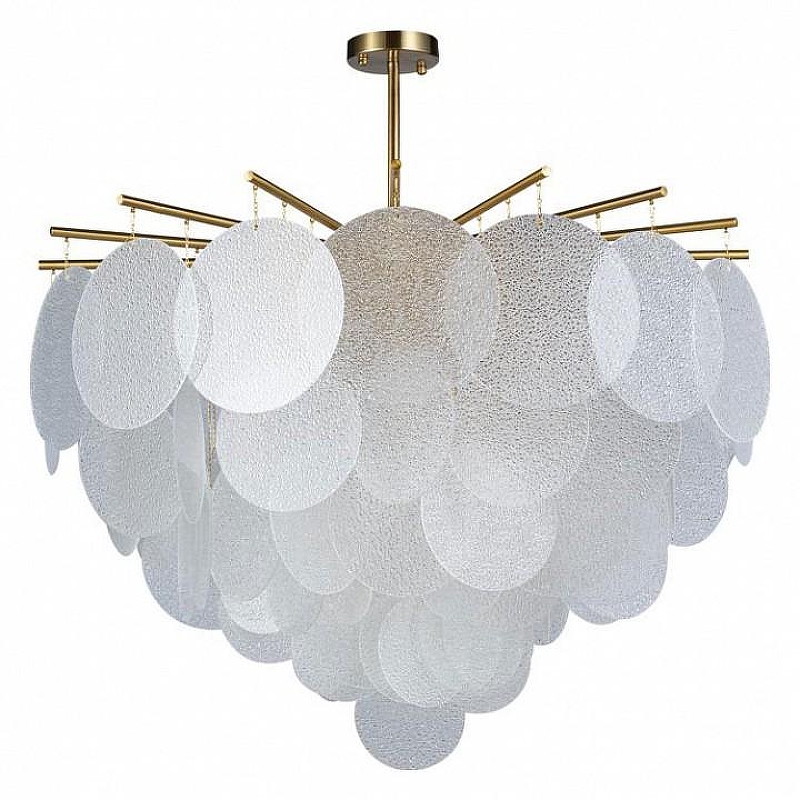 Люстра на штанге Loft it Frost 10022/800 цвет плафона/подвески Прозрачный, цвет арматуры Латунь