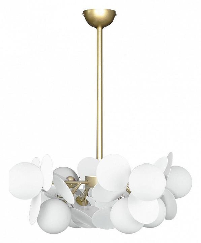 Люстра на штанге Loft it Matisse 10008/8 white цвет плафона/подвески Белый, цвет арматуры Золото