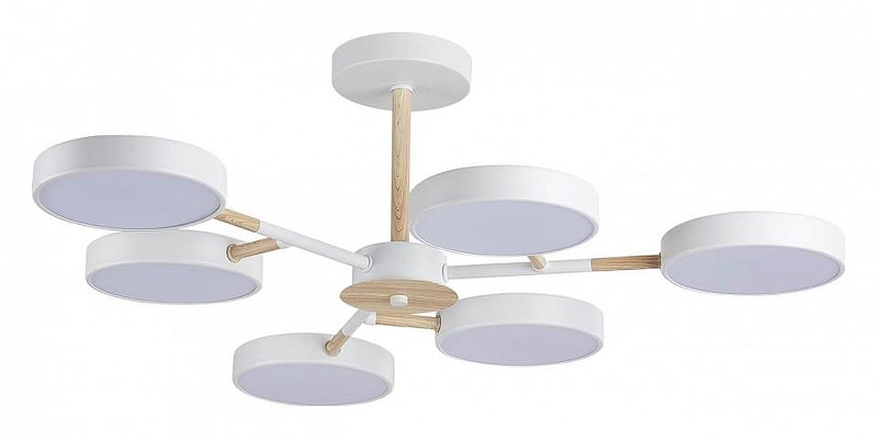 Люстра на штанге Lumion Brad 5652/99CL цвет плафона/подвески Белый, цвет арматуры Белый, Коричневый