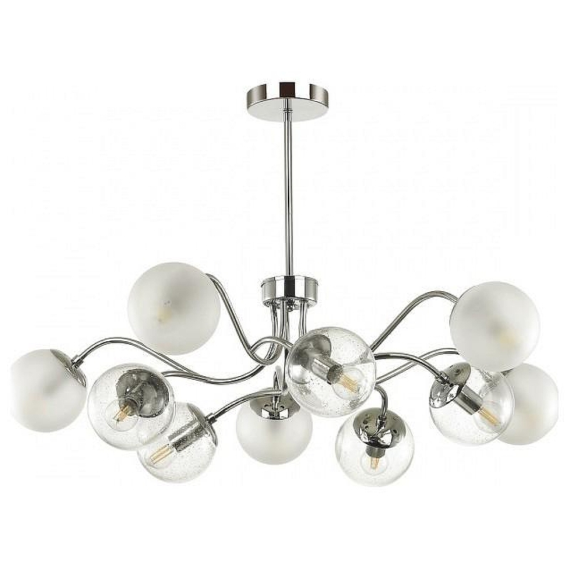 Люстра на штанге Lumion Candice 1 4554/10C цвет плафона/подвески Белый, цвет арматуры Хром