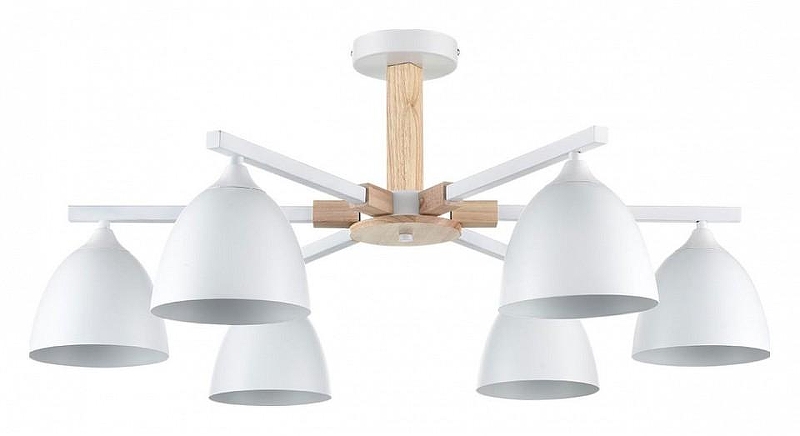 Люстра на штанге Lumion Colange 8095/6C цвет плафона/подвески Белый, цвет арматуры Белый