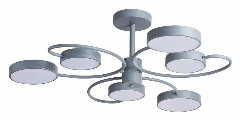 Люстра на штанге Lumion Evin 5656/90CL цвет плафона/подвески Серый, цвет арматуры Серый