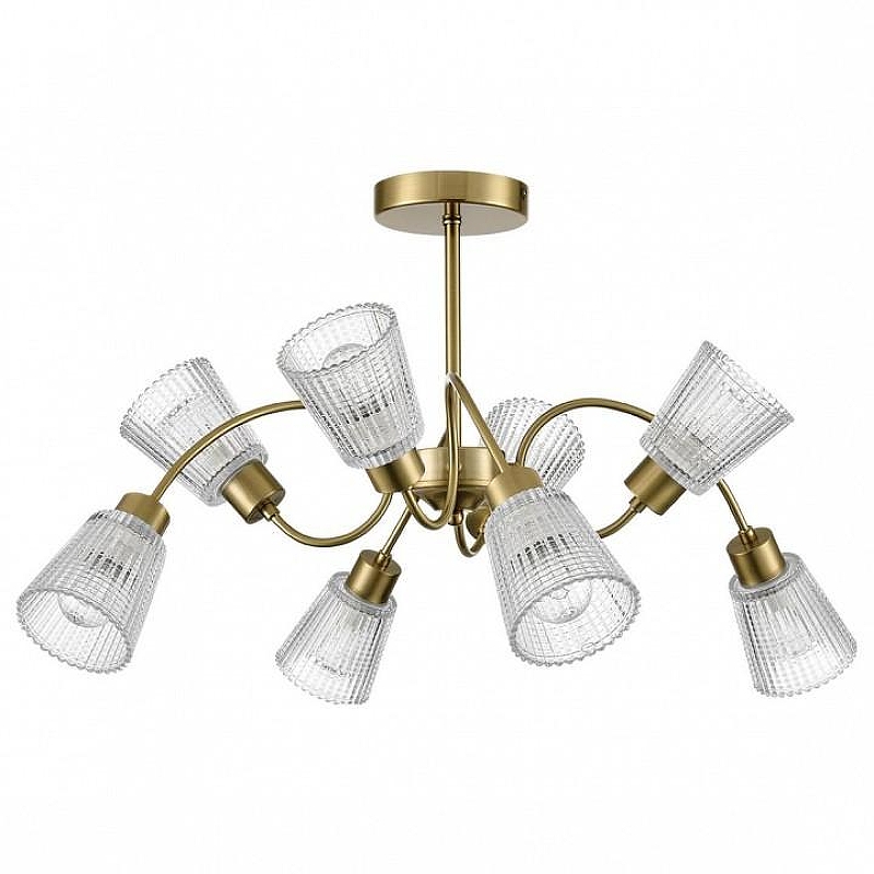 Люстра на штанге Lumion IMANA 8154/8C цвет плафона/подвески Прозрачный, цвет арматуры Медь