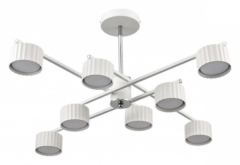 Люстра на штанге Lumion Karina 8241/8C цвет плафона/подвески Белый, цвет арматуры Белый, Хром