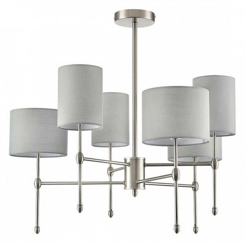 Люстра на штанге Lumion LATTI 8262/6C цвет плафона/подвески Серый, цвет арматуры Хром