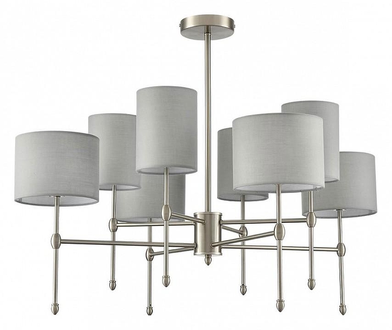 Люстра на штанге Lumion LATTI 8262/8C цвет плафона/подвески Серый, цвет арматуры Хром