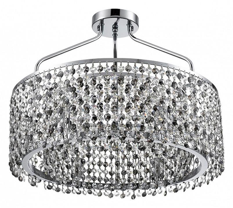 Люстра на штанге Lumion Layla 8244/6C цвет плафона/подвески Прозрачный, цвет арматуры Хром