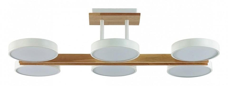 Люстра на штанге Lumion Plato 8030/108CL цвет плафона/подвески Белый, цвет арматуры Белый, Коричневый