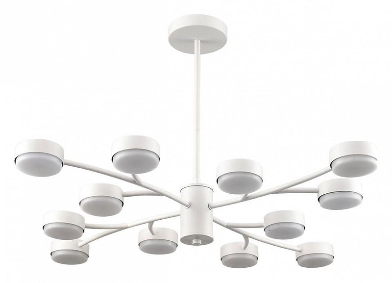 Люстра на штанге Lumion TORINA 8265/12 цвет плафона/подвески Белый, цвет арматуры Белый