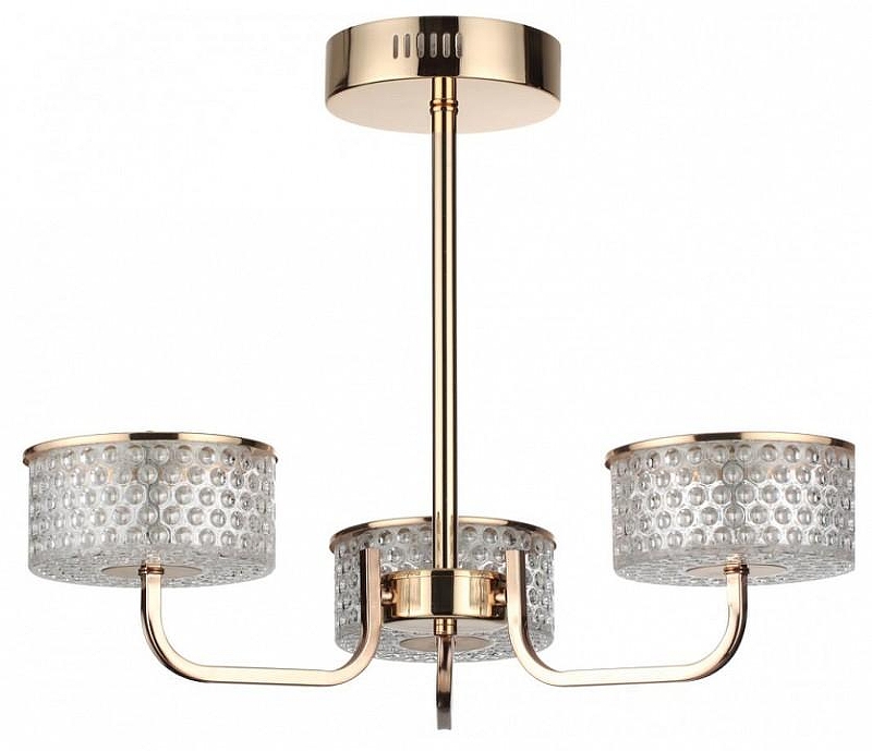 Люстра на штанге Lumion Venice 6579/40CL цвет плафона/подвески Прозрачный, цвет арматуры Золото