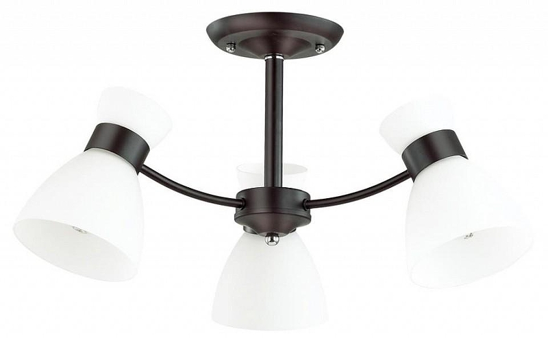 Люстра на штанге Lumion Wilma 4534/3C цвет плафона/подвески Белый, цвет арматуры Черный