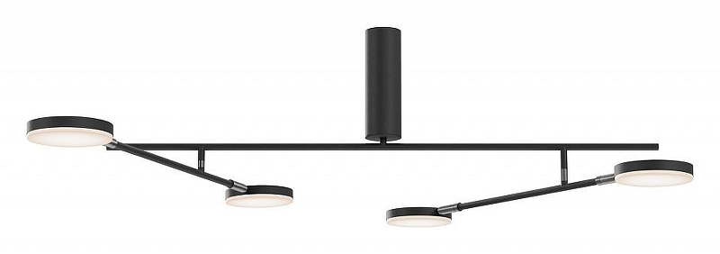 Люстра на штанге Maytoni Fad MOD070CL-L30B3K цвет плафона/подвески Белый, Черный, цвет арматуры Черный