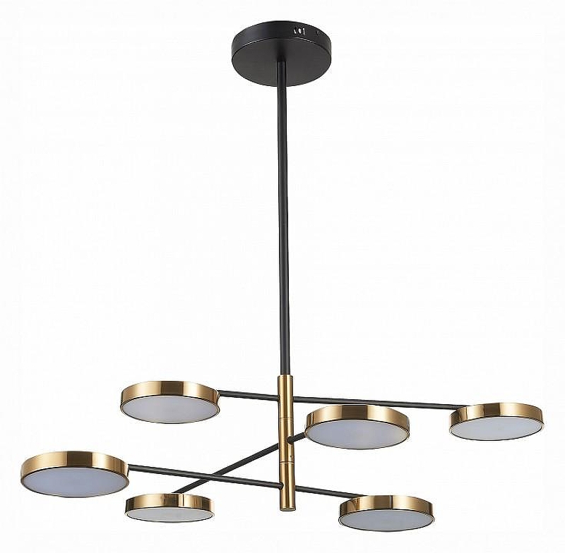 Люстра на штанге ST-Luce Farone SL1605.413.06 цвет плафона/подвески Белый, Латунь, цвет арматуры Черный
