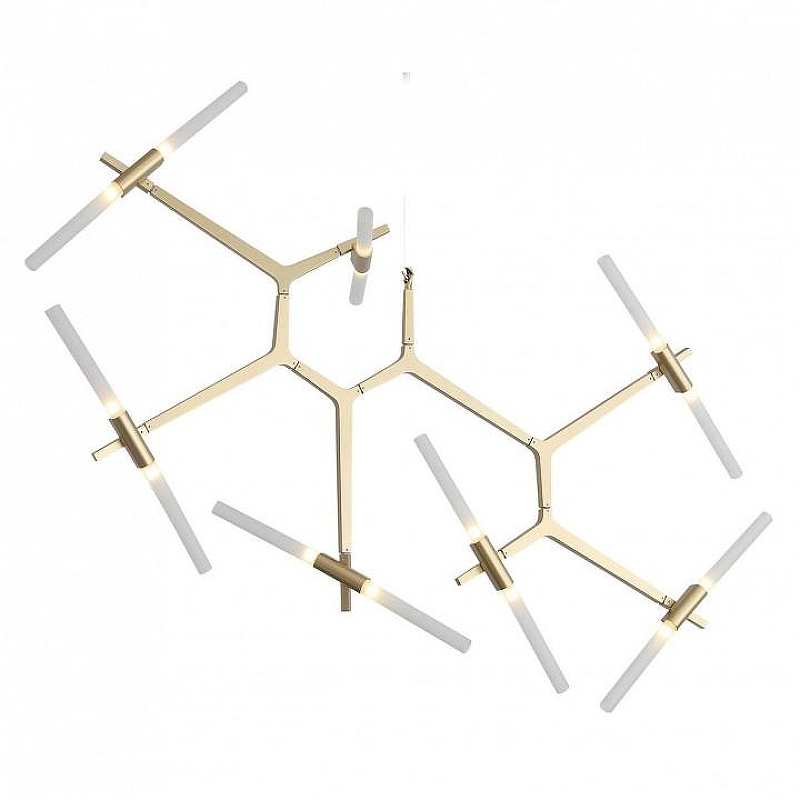 Люстра на штанге ST-Luce Lacon1c1ta SL947.202.14 цвет плафона/подвески Белый, цвет арматуры Золото
