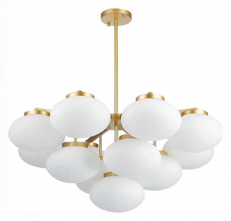 Люстра на штанге ST-Luce Mod1ca SL1503.203.13 цвет плафона/подвески Белый, цвет арматуры Золото