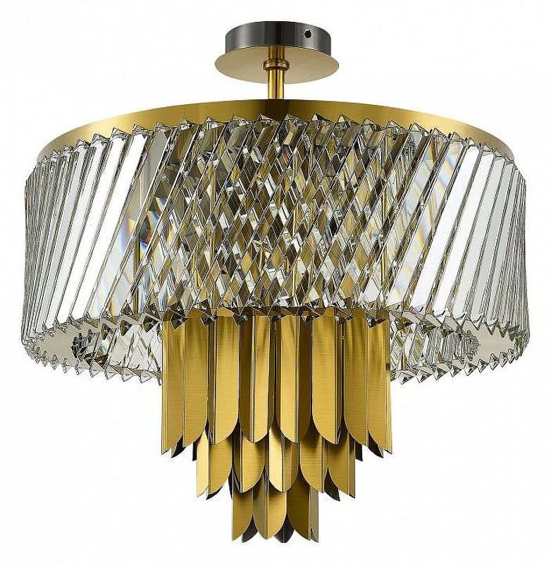 Люстра на штанге ST-Luce Nar1 SL1635.302.09 цвет плафона/подвески Прозрачный, цвет арматуры Латунь