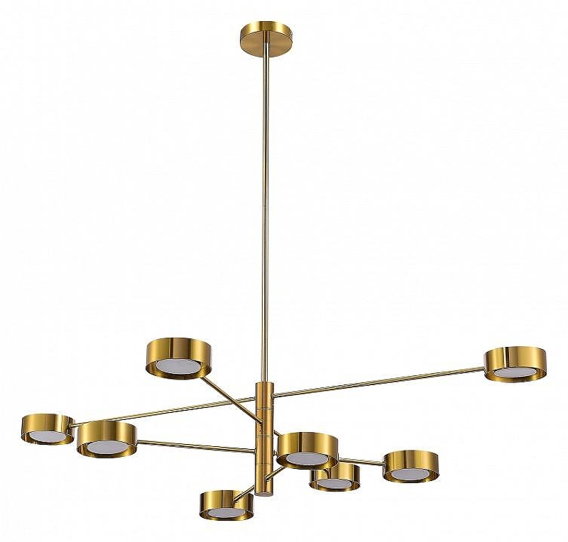 Люстра на штанге ST-Luce V1co SL6504.302.08 цвет плафона/подвески Латунь, цвет арматуры Латунь