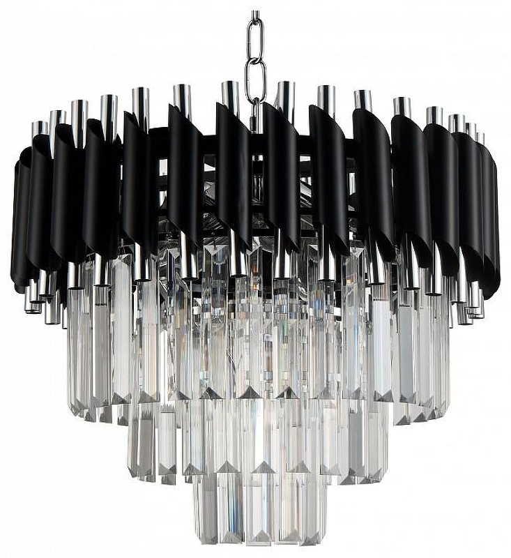 Люстра Natali Kovaltseva Darian DARIAN 76017/5C CHROME BLACK цвет плафона/подвески Прозрачный, Черный, цвет арматуры Хром