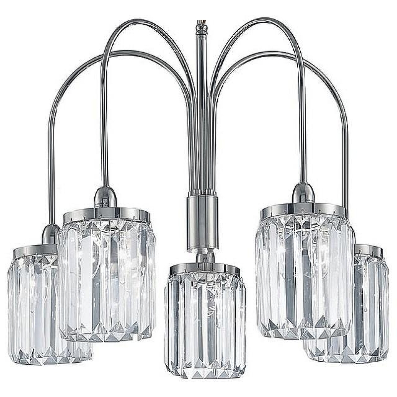 Люстра Newport 4500 4505/C chrome цвет плафона/подвески Прозрачный, цвет арматуры Хром
