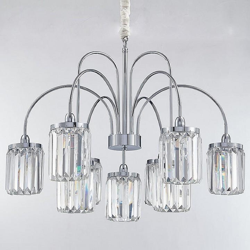 Люстра Newport 4500 4506+3/C chrome цвет плафона/подвески Прозрачный, цвет арматуры Хром