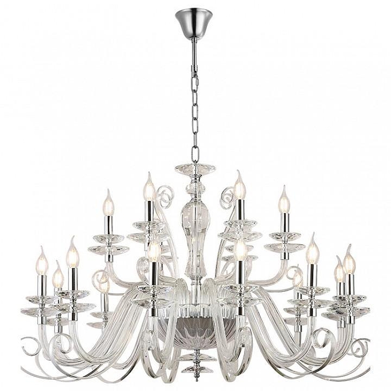 Люстра Newport ANNABELLE 8576+12/C chrome цвет плафона/подвески Прозрачный, цвет арматуры Хром