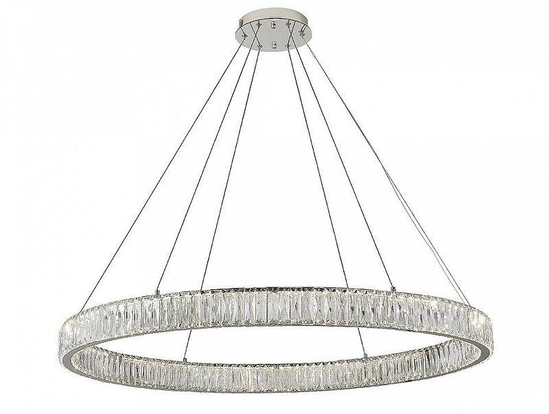 Люстра Newport CRYSTAL М0071020 цвет плафона/подвески Прозрачный, Хром, цвет арматуры Хром