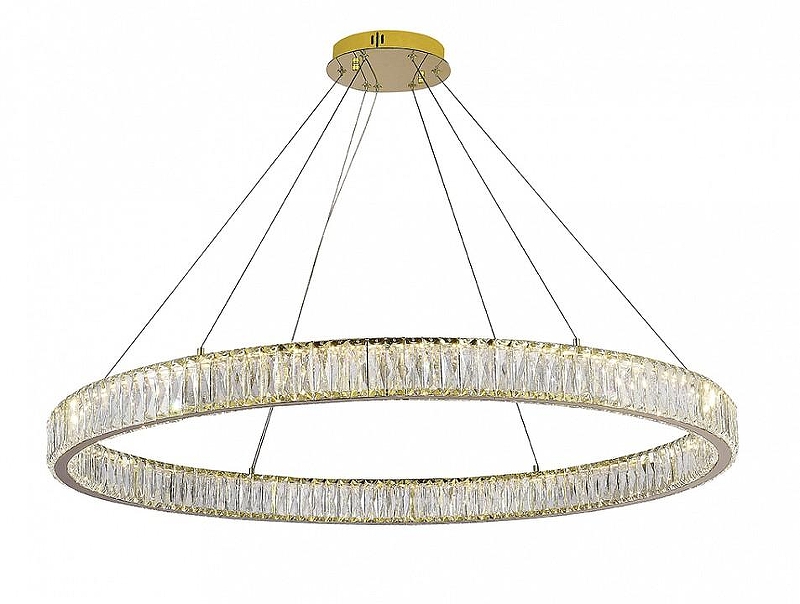 Люстра Newport CRYSTAL М0071021 цвет плафона/подвески Золото, Прозрачный, цвет арматуры Золото