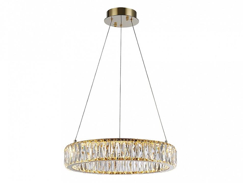 Люстра Newport CRYSTAL М0071027 цвет плафона/подвески Золото, Прозрачный, цвет арматуры Золото