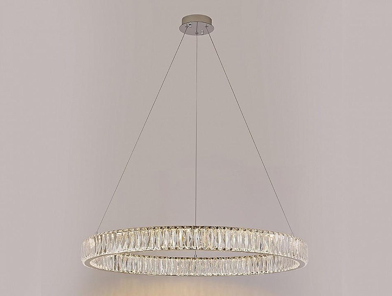 Люстра Newport CRYSTAL М0071030 цвет плафона/подвески Прозрачный, Хром, цвет арматуры Хром