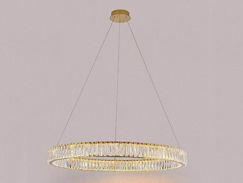 Люстра Newport CRYSTAL М0071031 цвет плафона/подвески Золото, Прозрачный, цвет арматуры Золото
