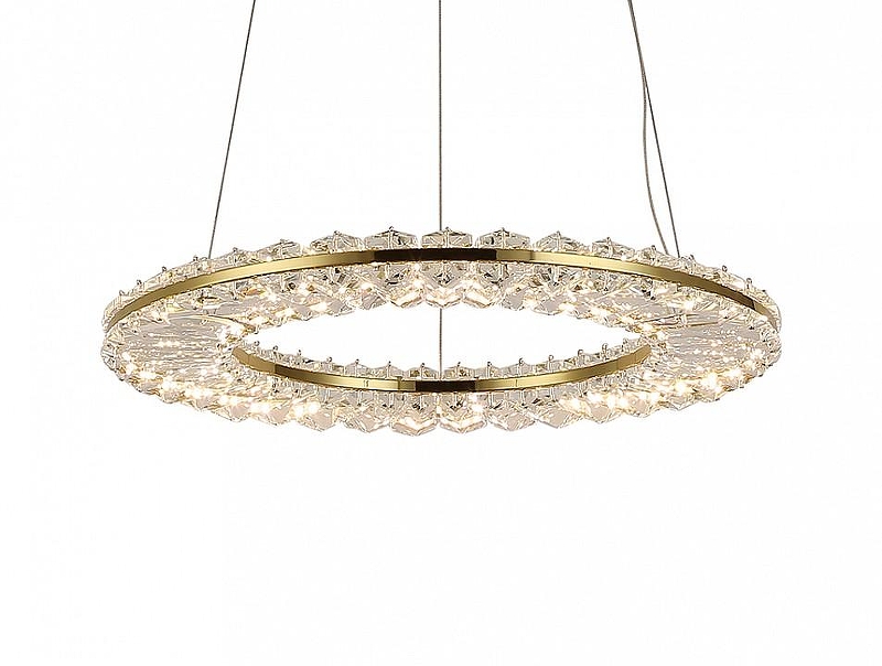 Люстра Newport CRYSTAL М0071039 цвет плафона/подвески Золото, Прозрачный, цвет арматуры Золото