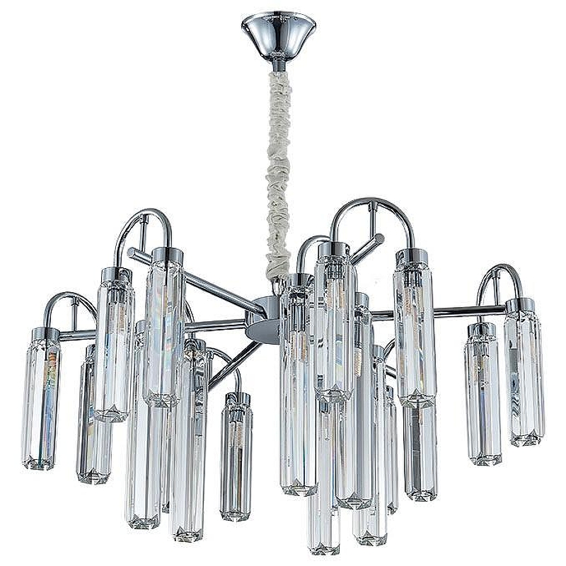 Люстра Newport DIVA 4526+3/C chrome new цвет плафона/подвески Прозрачный, цвет арматуры Хром