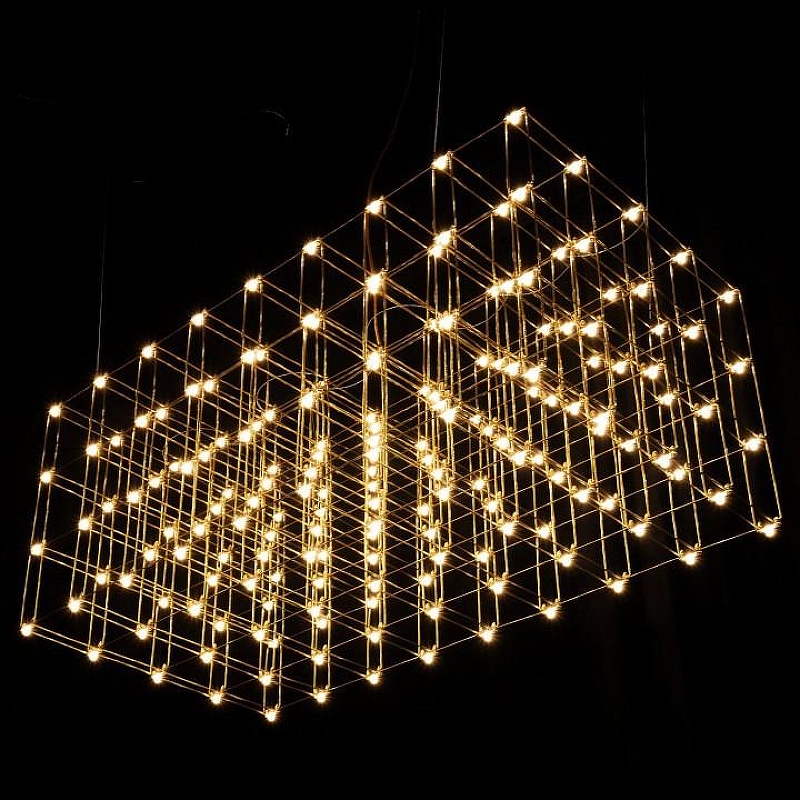 Люстра O-LUCE Cosmic ячейка 15 х 15 см 1094511-13 цвет арматуры Золото