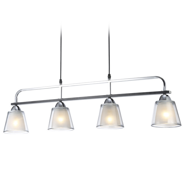 люстра подвесная AMBRELLA LIGHT Традиционный E27х4 60Вт черный/хром/дымчатый/белый матовый