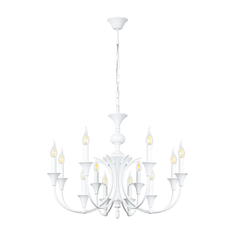Люстра подвесная Arte Lamp Collinetta E14 480 Вт 8 кв.м (A4094LM-12WH)