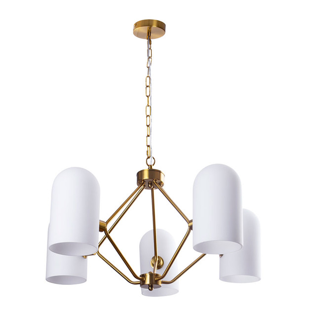 люстра подвесная ARTE LAMP Кассель E14 5х40Вт металл медный
