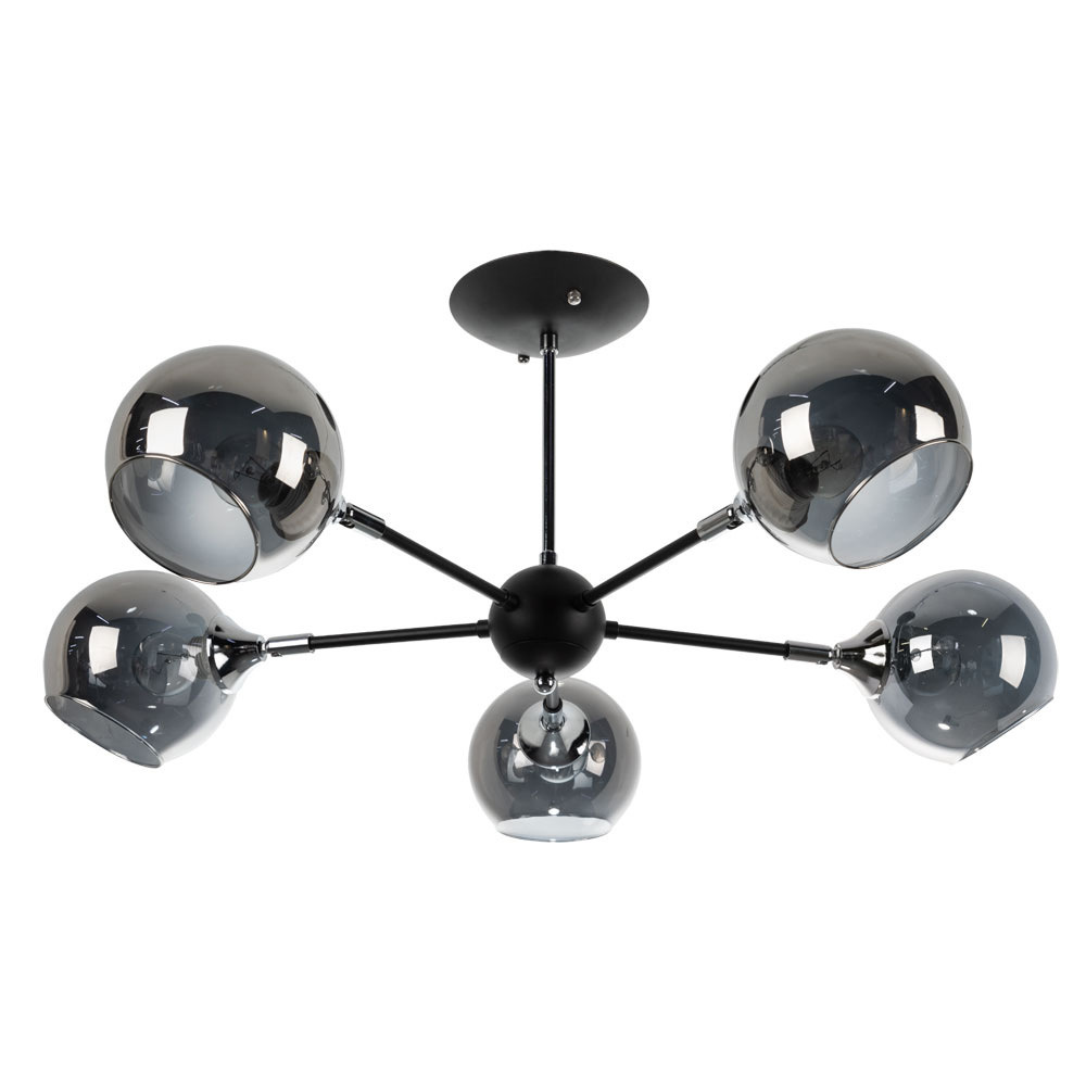 Люстра подвесная Arte Lamp Lagos E27 300 Вт 12 кв.м (A2708PL-5BK)