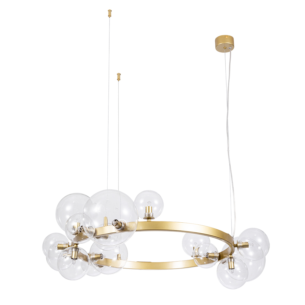 Люстра подвесная Arte Lamp Vincent G9 600 Вт 25 кв.м (A7790SP-15GO)