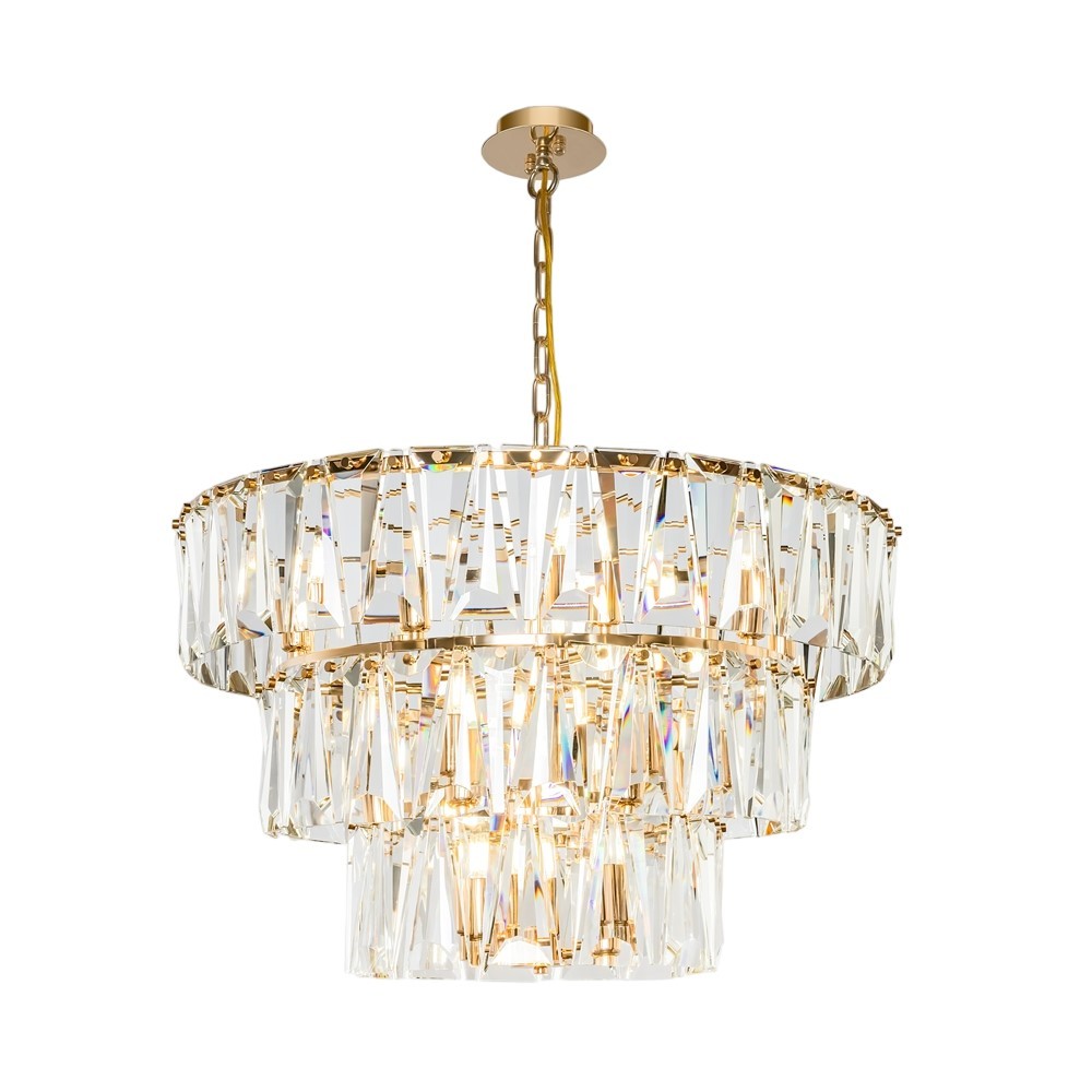 Люстра подвесная Maytoni Puntes E14 720 Вт 45 кв.м (MOD043PL-18G)