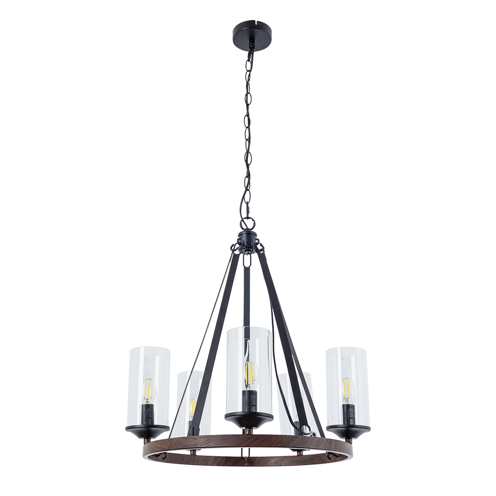 Люстра потолочная Arte Lamp Dalim E14 300 Вт 14 кв.м (A7014SP-5BK)