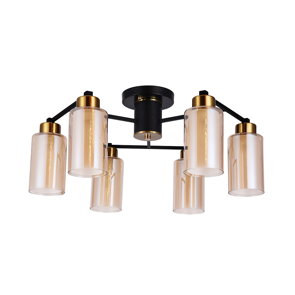 Люстра потолочная Arte Lamp Leo E14 240 Вт 8 кв.м (A7027PL-6BK)