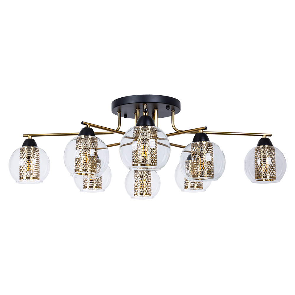 Люстра потолочная Arte Lamp Manchester E14 320 Вт 16 кв.м (A7045PL-8BK)