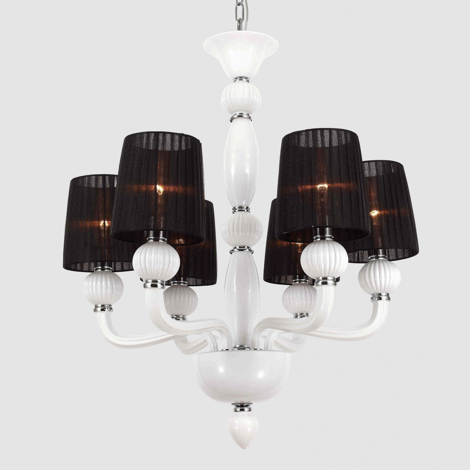 Люстра потолочная Catic 5164/6 White glass