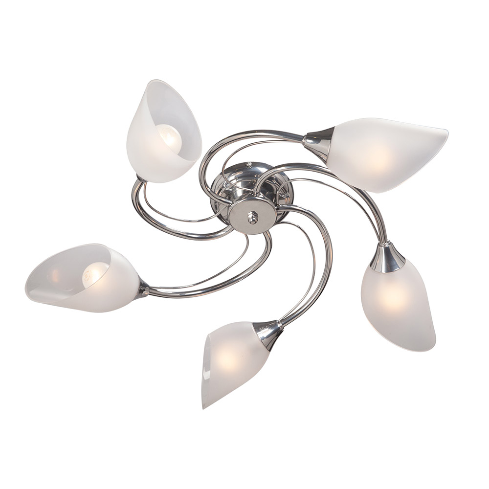 Люстра потолочная Vitaluce V3236 E14 200 Вт 10 кв.м (V3236/5PL)
